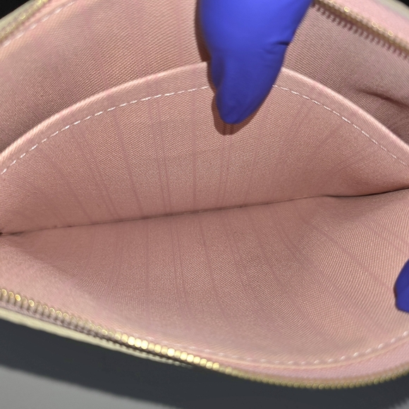 Authentic Louis Vuitton Damier Azur Neverfull GM NM Rose Ballerina Pochette - Picture 3 of 14